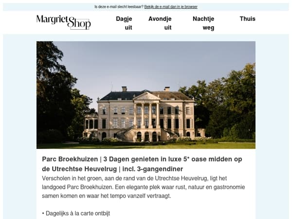 Overnacht aan de rand van de Utrechtse Heuvelrug