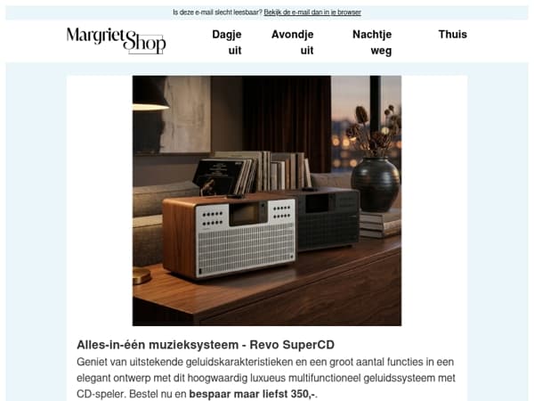 Geniet van uitstekend geluid met een multifunctioneel geluidssysteem