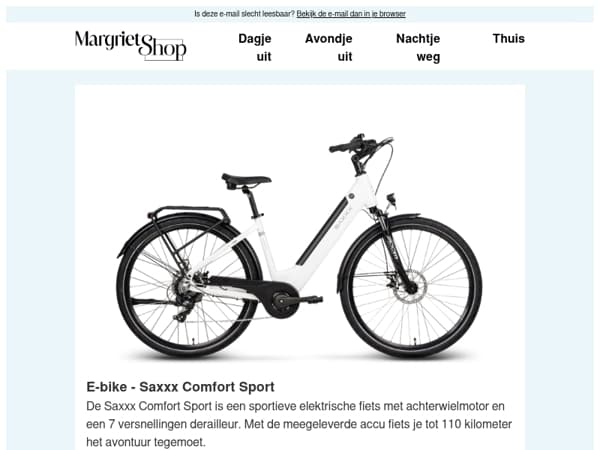 Fiets sportief het avontuur tegemoet