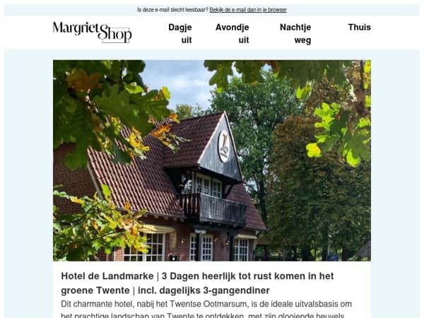 Kom tot rust in het groene Twente