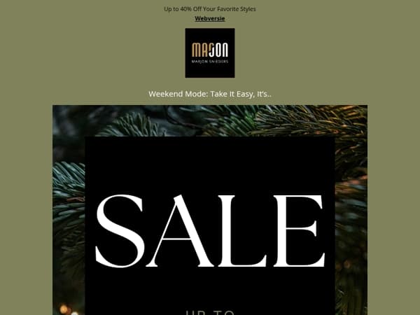 Sale Weekend Shopping!