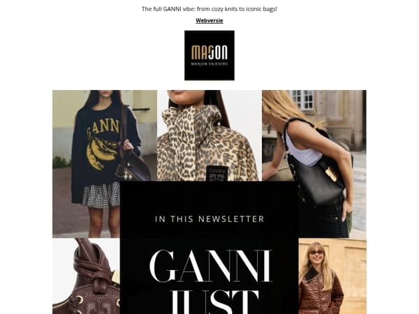 GANNI JUST LANDED 🚀