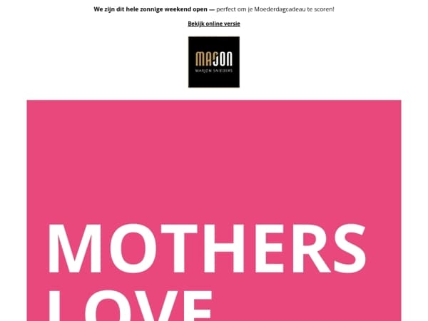 Love for Mom, Bags & Shoes – See You This Weekend!