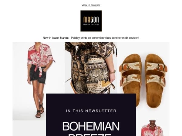 Bohemian Breeze & Paisley Prints! The Isabel Marant Touch