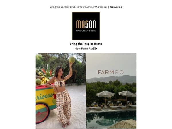 Bring the Tropics Home with Farm Rio!