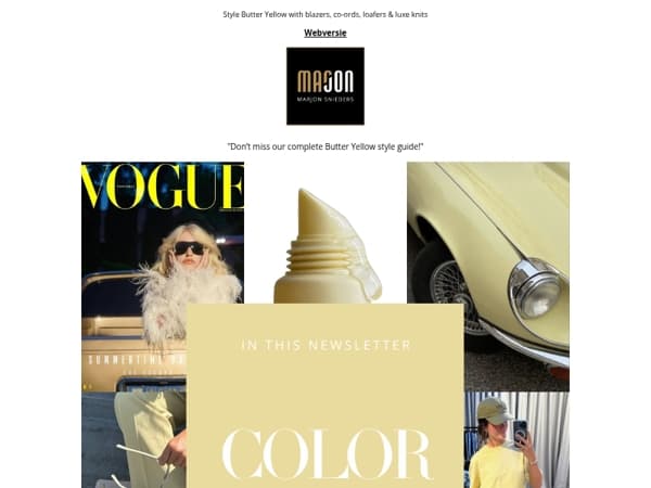 Color Focus: Butter Yellow for Fall/Winter Looks!