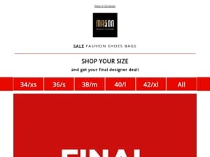 Designer Deals: Last Chance! -50% FINAL SALE!