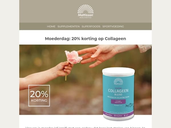 20% korting op Collageen 🩷🌸✨️