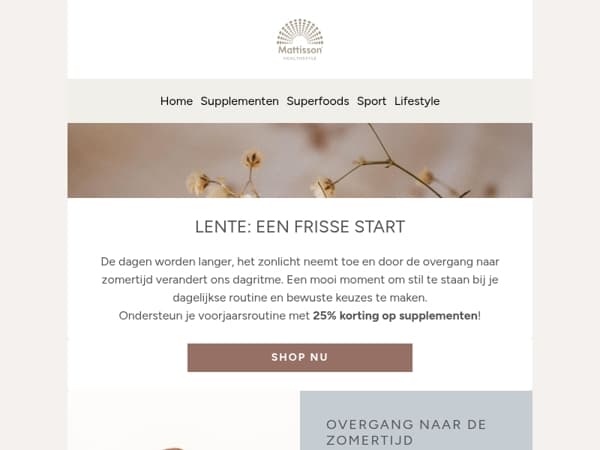 De overgang naar het voorjaar 🌿