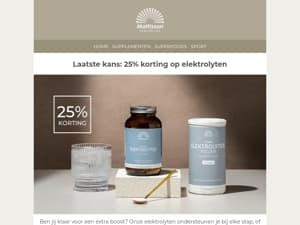 Laatste kans: 25% korting op elektrolyten! 💚