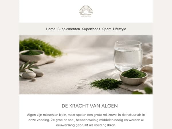 De kracht van algen, van nature duurzaam 🌿