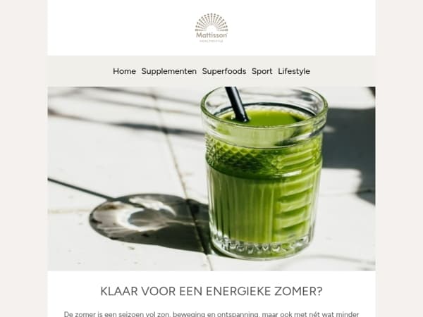 Klaar voor een energieke zomer? ☀️