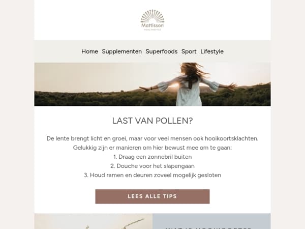 Last van pollen? Dit kun je doen 🍃