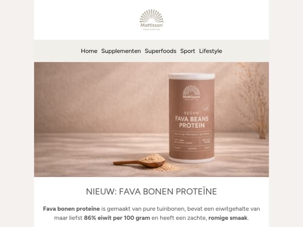 Nieuw: Fava Bonen Proteïne 💚
