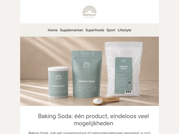Alleen dit weekend: 25% korting op Baking Soda
