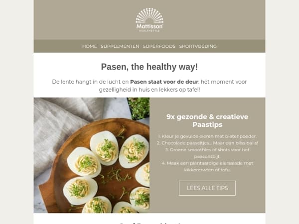 Pasen, the healthy way 🐣