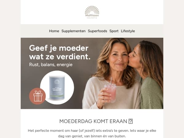 Voor haar 💛 25% korting op collageen & meer