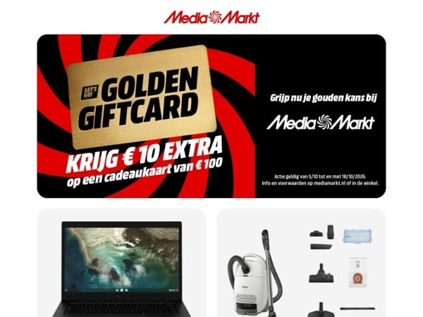 Trakteer slim met de Golden Giftcard
