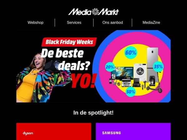De Black Friday Weeks zijn gestart! Ontdek de eerste deals nu