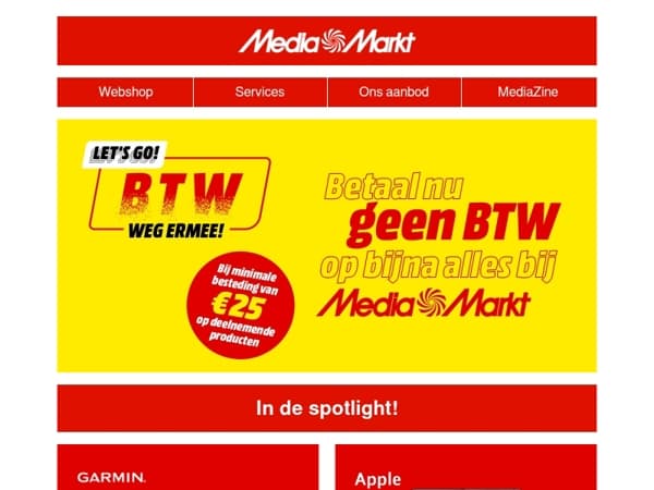 BTW-dagen bij MediaMarkt: scoor je favorieten