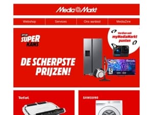 Super Kans deals bij MediaMarkt!