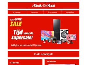 De laatste week van Supersale start nu