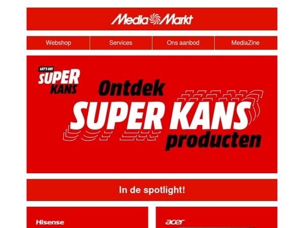Superkans: mis deze selectie niet