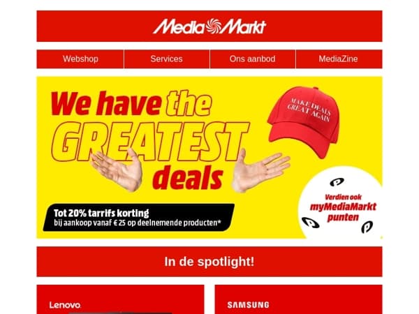 We have the greatest deals