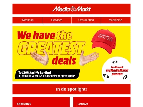 De greatest deals zijn er nog... maar niet voor lang