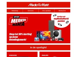 Shop tot 30% korting op jouw lievelingsmerk!