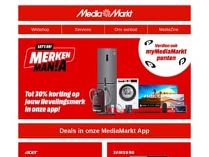 Merken Mania in de app!