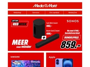 Red Week-knallers: Mis deze prijzen niet!