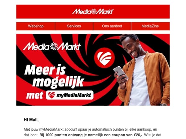myMediaMarkt: de extra’s zitten in de punten