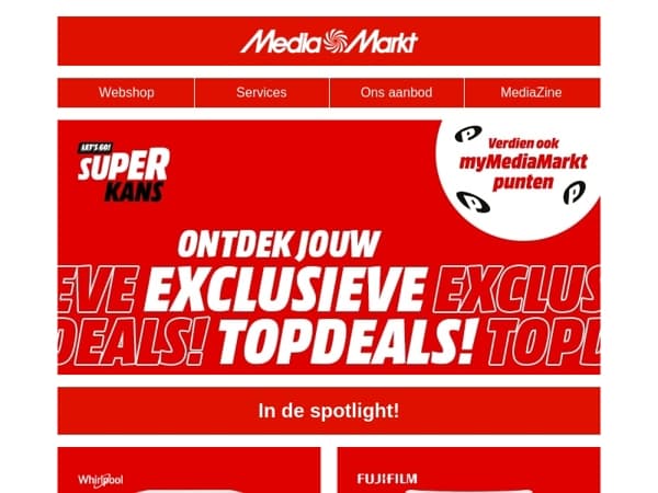 Super Kans deals bij MediaMarkt