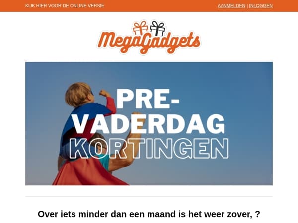 💙 👔 Vaderdag komt eraan en verras hem met de perfecte gadget van MegaGadgets 💙 👔