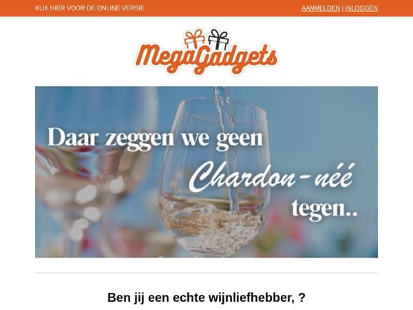 Proost - Ontdek de leukste wijnaccessoires én vier Chardonnay Day met MegaGadgets 🌎 🍷