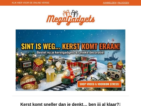 De kerstman is sneller dan jij… bestel op tijd!🎄🎅🏻