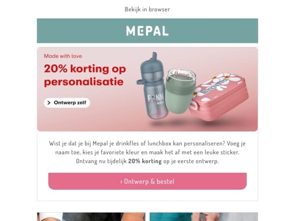 Nu 20% korting op jouw eerste ontwerp.