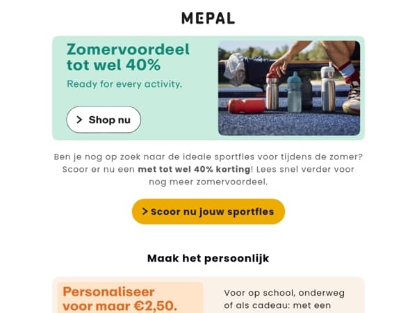 Tot wel 40% zomervoordeel