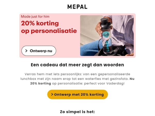 Vaderdagtip: 20% korting op unieke cadeaus