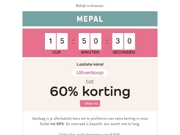 UITVERKOOP | Laatste kans: tot 60% korting