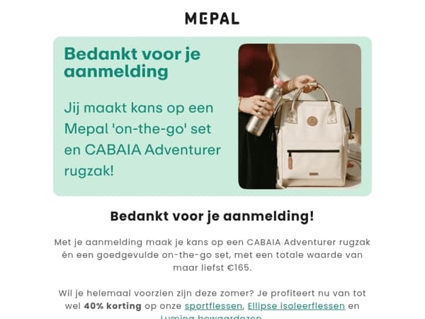 Bedankt voor je aanmelding!