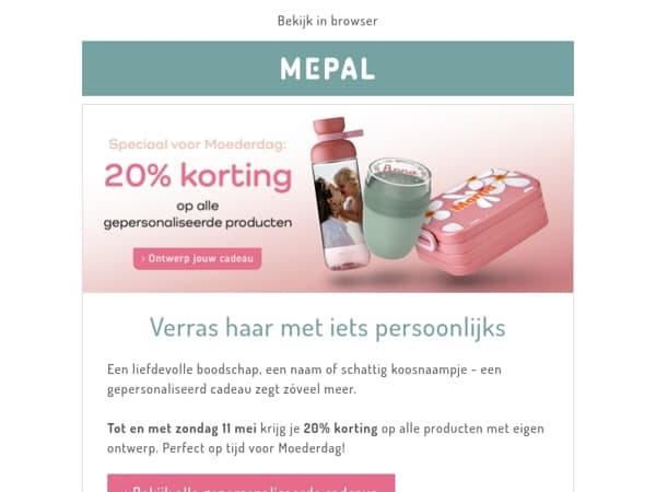 20% korting op jouw Moederdag ontwerp