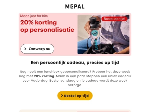 Bestel op tijd: 20% korting op unieke cadeaus