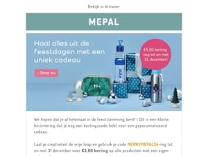 Vergeet in de feestdrukte niet jouw korting te claimen