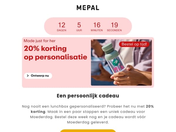 Bestel op tijd! 20% korting op unieke cadeaus