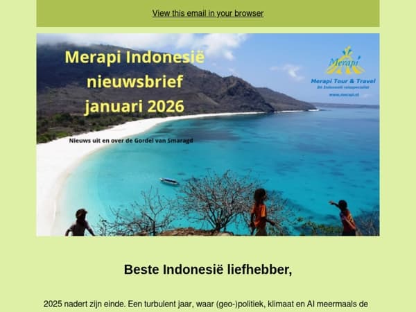 Indonesië nieuwsbrief januari 2026