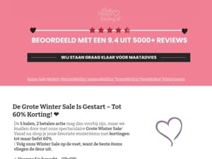 ✨ Shop nu: Winter Sale tot maar liefst 60% korting – OP=OP!