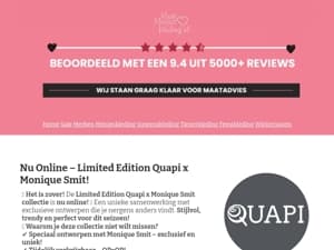 🌟 Limited edition! Quapi x Monique Smit collectie nu verkrijgbaar!