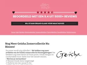 🎉 De Geisha zomercollectie is uitgebreid – ontdek de nieuwste stijlen!